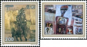 Algeria 1987 MNH Stamps Scott 829-830 Art Modern Paintings
