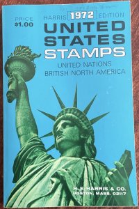 1972 H E Harris US Stamps UN/BNA Paperback Catalog Used 210 pages