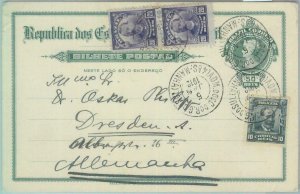 89562 - BRAZIL - Postal History -  POSTAL STATIONERY CARD to GERMANY 1912