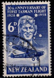 New Zealand Scott 321 MH* First Tasman Flight 30th Anniversary 1958