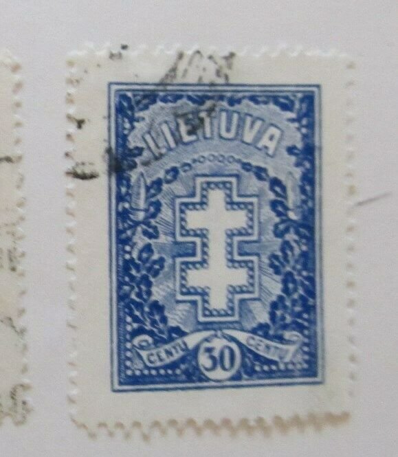 A11P5F58 Litauen Lituanie Lithuania 1929 Wmk Webbing 30c used