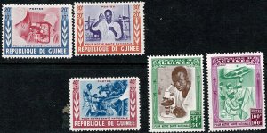 Guinea #B12-16 MH semipostals