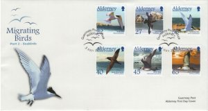 Alderney 2003 FDC Sc 209-214 Terns, Skuas, Shearwaters Birds