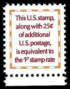 # 2521 MINT NEVER HINGED MAKE-UP STAMP