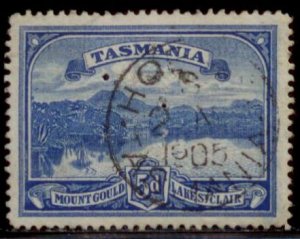 Australia Tasmania 1899 SC# 92 Used Perfin E90