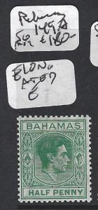 BAHAMAS (P0906B) KGVI 1/2D SG 149CA ELONGATED E   MOG