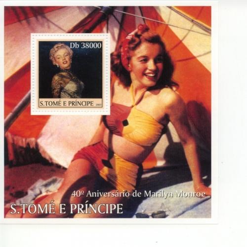 2003 St Thomas & Prince Marilyn Monroe SS MNH