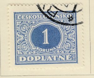 1928 A6P1F140 Czechoslovakia Postage Due Stamp 1k Used-