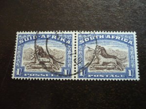 Stamps - South Africa - Scott# 62 - Used Pair of Stamps