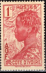 Ivory Coast; 1936; Sc. # 112; MH Single Stamp