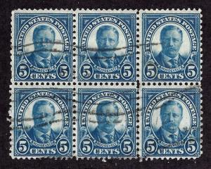 637 Used... Block of 6... SCV $1.50