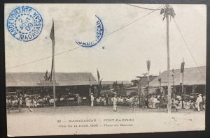 1909 Andevorante Madagascar RPPC Real Picture postcard Cover To Paris France