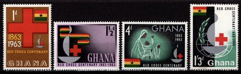 Ghana 1963 Centenary of Red Cross, Set [Unused]