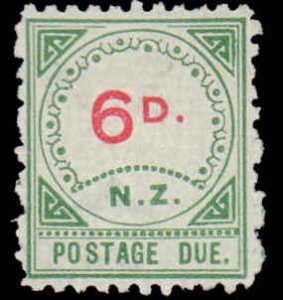 New Zealand #J7, Incomplete Set, 1899, Hinged