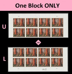US 4378 Priority Mail Redwood Forest $4.95 plate block 8 MNH 2009