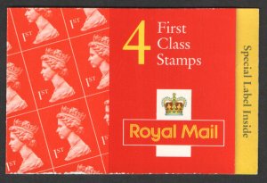 HB13 1997 Hong Kong Special Label Barcode Booklet - complete - No Cylinder