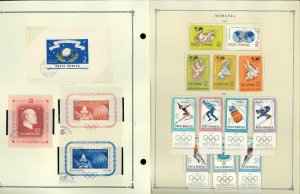 Romania 1955-1984 CTO (mostly), M & U Hinged on Scott International Pages