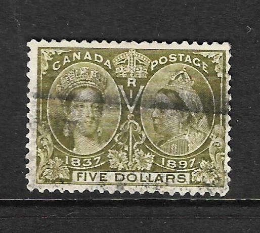 CANADA 1897  $5  JUBILEE  FU  Sc 65 SG 140 