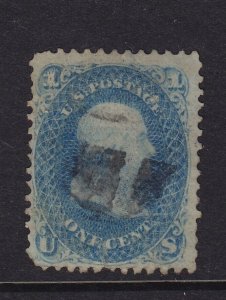 92 F-VF used neat cancel with nice color cv $ 450 ! see pic !