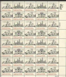 US #1838-41 Mint Sheet American Architecture 