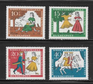 Germany Scott B408-11 MNHOG - 1965 Cinderella Scenes - SCV $1.05