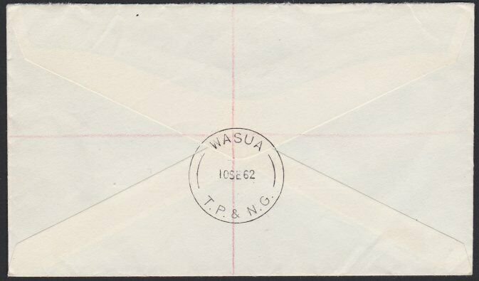 PAPUA NEW GUINEA 1962 2/6d Conference on Reg cover ex WASUA.................H182