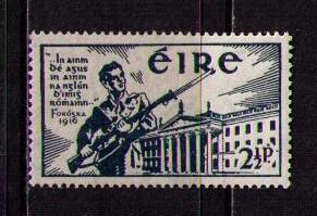 IRELAND Sc# 120 MH FVF Volunteer Soldier & Dublin PO