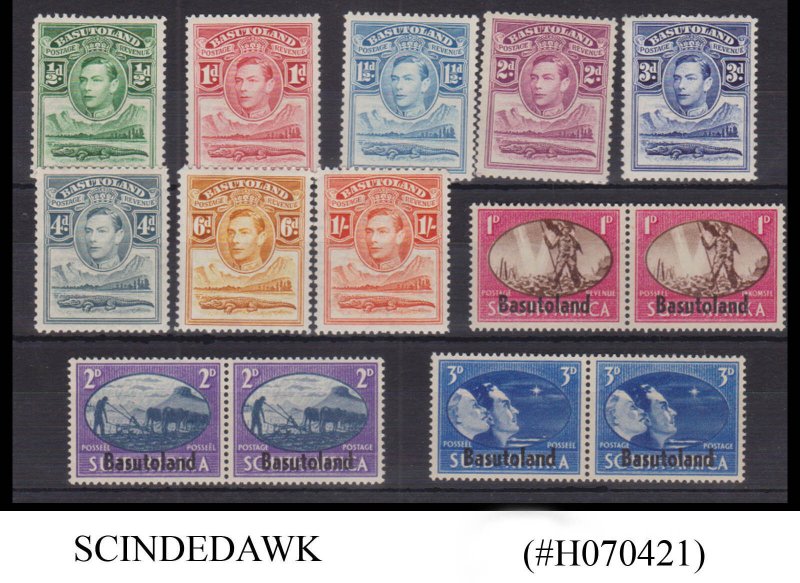 BASUTOLAND - 1938-45 SELECTED STAMPS OF KGVI -  14V - MINT HINGED