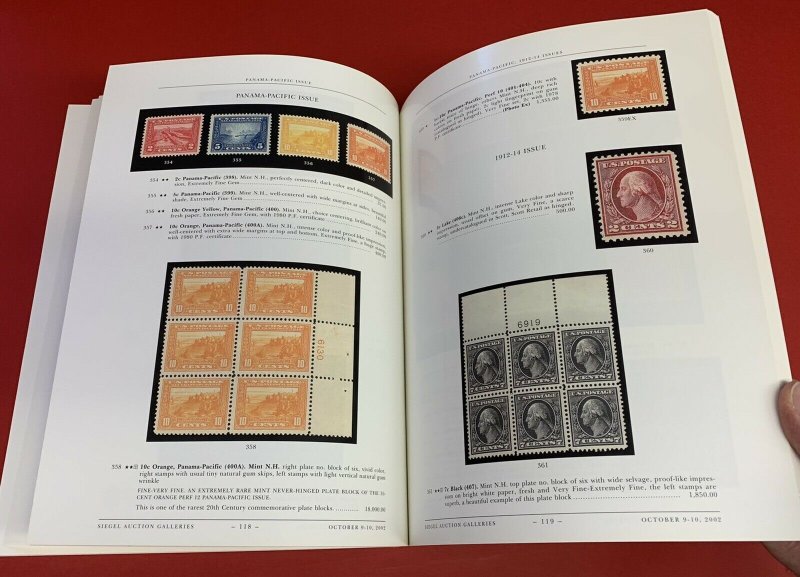 Drucker Collection of U.S. Stamps, Robert A. Siegel, Sale 851, Oct. 9-10, 2002 