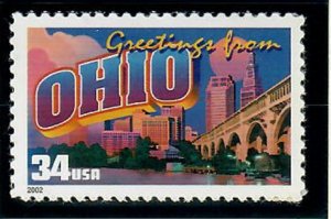 3595 Greetings from Ohio MNH single