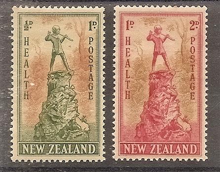 NEW ZEALAND B 26-27 MNH 1945 Peter Pan Statue