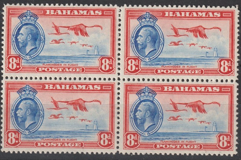 Bahamas Scott# 96 1935 KGV XF MNH Block of 4