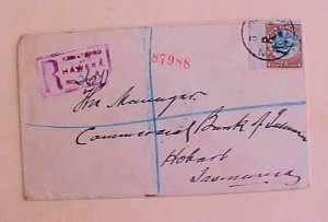 NEW ZEALAND #310 cat.$315.00 REGISTERED HAWERA 1907