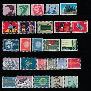 Switzerland Collection D - 2 scans - All the stamps are in the scans.