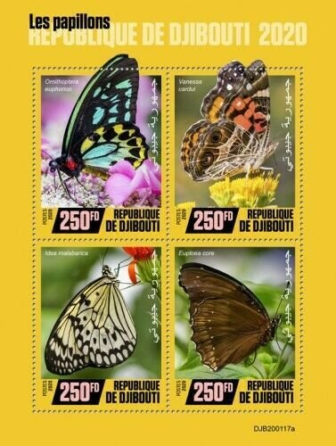 2020/02- DJIBOUTI - BUTTERFLIES           4V    MNH **