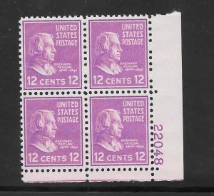 #817 MNH Plate Block