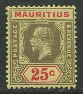 Mauritius - Scott 194 - KGV Definitives -1922 - MNH - Single 25c Stamp