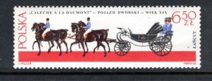 POLAND 1385 MNH VF Horse drawn carriage - Caleche a la daumont