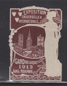 Belgian Advertising Stamp -  1913 Universal & International Exposition, Gand- MH