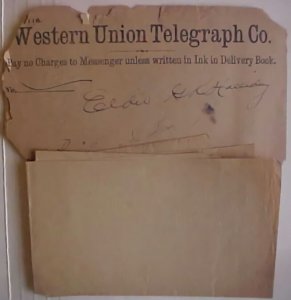 US TELEGRAPH WESTERN UNION 1888 X 2 (COVER  NOT COUNTED)