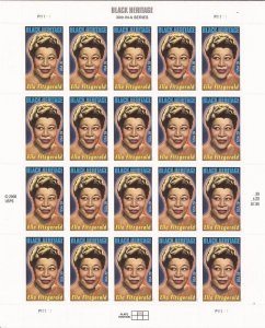 US Stamp - 2007 39c Black Heritage Ella Fitzgerald 20 Stamp Sheet  #4120