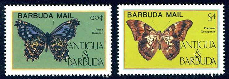 HALF-CAT BRITISH SALE: BARBUDA #714-18 Mint NH