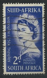 South Africa 1953 - 1d Coronation - SG143 used