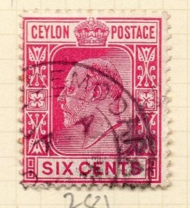 Ceylon 1904-05 Early Issue Fine Used 6c. 154465