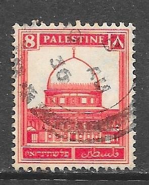 Palestine 72: 8m Dome of the Rock, Jerusalem, used, F-VF