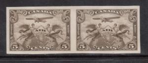 Canada #C1a VF Mint Imperforate Pair