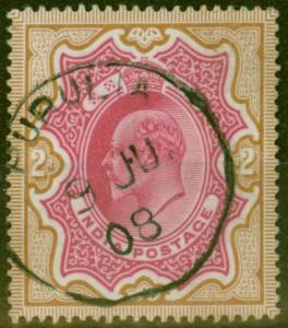 India 1903 2R Rose-Red & Yellow-Brown SG138 V.F.U