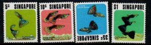 SINGAPORE SG229/32 1974 TROPICAL FISH MNH