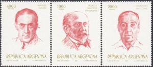 Argentina #1406-1410 MNH Singles