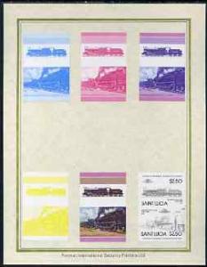 St Lucia 1985 Locomotives #4 (Leaders of the World) $2.50...